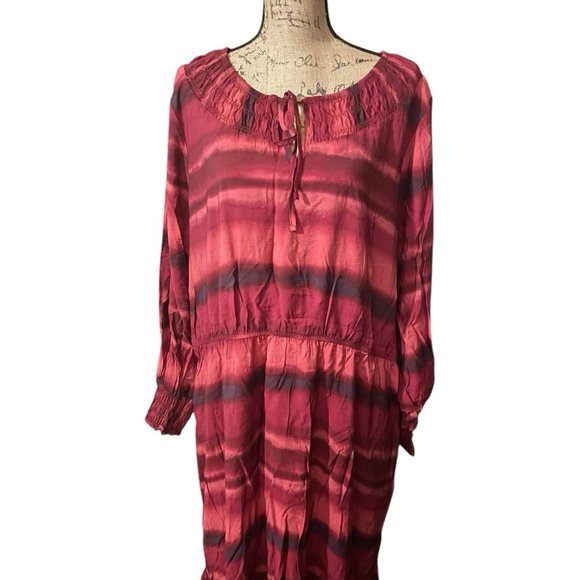 Terra & Sky Peasant Maxi Dress - Picture 3 of 8